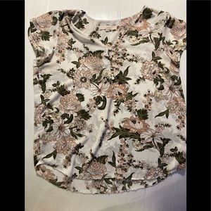 Loft floral blouse size medium